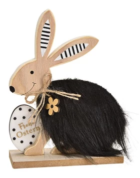 Aufsteller Hase Frohe Ostern aus Holz