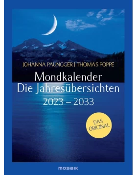 Mondkalender - Jahresübersichten 2023-2033 - Σεληνιακά ημερολόγια 