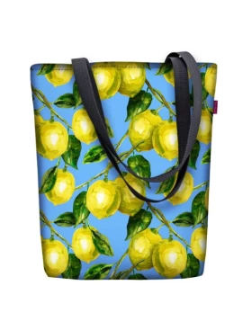 BERTONI υφασμάτινη τσάντα - Shopping Bag Lemons Sunny Line, 29 x 40 cm