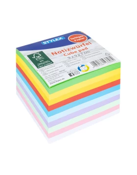Χρωματιστός κύβος σημειώσεων, 700 φύλλα - Notizwürfel