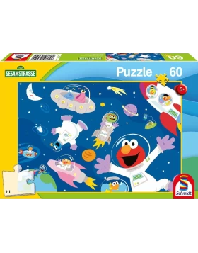 Παζλ παιδικό - Kinderpuzzle Sesamstrasse, Im Weltall
