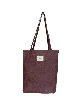 DE LA MUR tote bag burgundy 36 x 39 cm