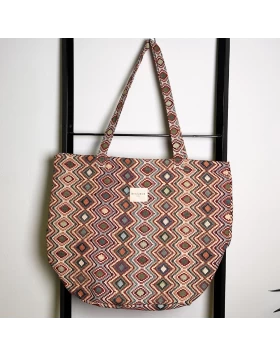 DE LA MUR shopper bag πολύχρωμη 50 x 39 cm