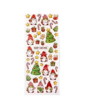 ΑΥΤΟΚΟΛΛΗΤΑ STICKERS 2402 XMAS GNOMES 31X11cm