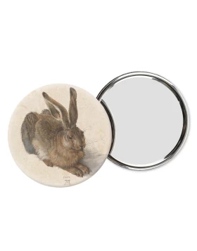 Pocket Mirror, Ø 60 mm, Dürer, Hare