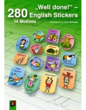 Well done! - 280 English Stickers