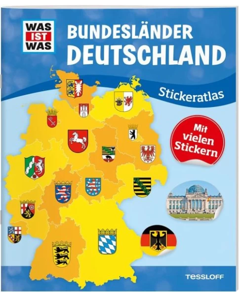 WAS IST WAS Sticker-Atlas Deutschland