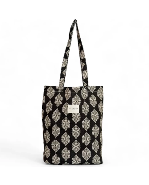 DE LA MUR tote bag geometric print 36 x 39 cm