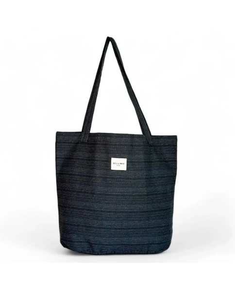 DE LA MUR shopper bag striped 50 x 39 cm