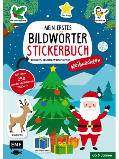 Mein erstes Bildwörter-Stickerbuch - Weihnachten