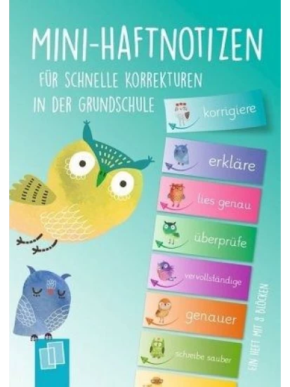 Mini-Haftnotizen für schnelle Korrekturen in der Grundschule