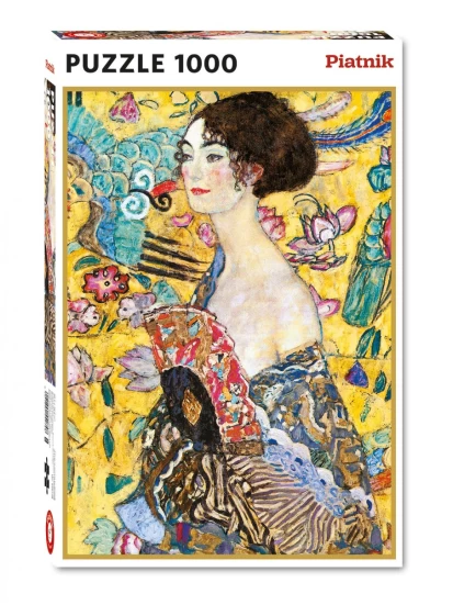 Puzzle Klimt, Dame mit Fächer,60x 48