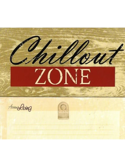 Κάρτα- Schild Chillout Zone, 24 x 13 cm