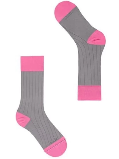 Κάλτσες υψηλής ποιότητας  Raspberry (Nr 39-41) - Socken light Sock Pewter