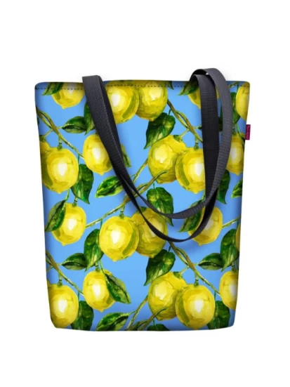 BERTONI υφασμάτινη τσάντα - Shopping Bag Lemons Sunny Line, 29 x 40 cm