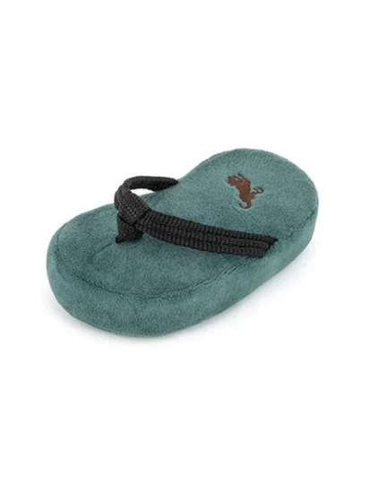 Eco-Friendly Globetrotter Sandal Dog Toy, 12 x 6 x 2 cm