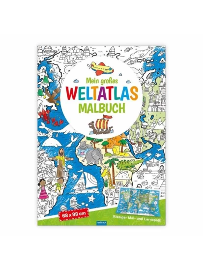 Weltatlas Malbuch