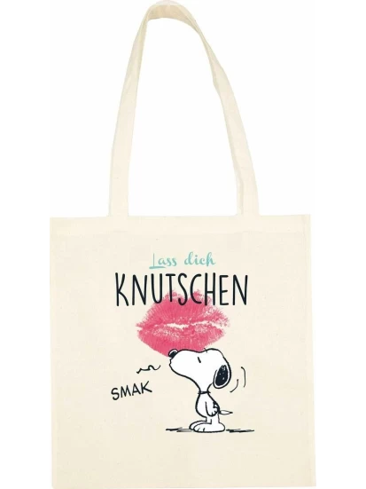 PEANUTS - Shopping Bag Lass dich Knutschen, 38 x 42 cm