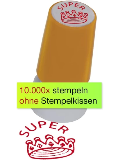 Siebdruck-Stempel Perpetuum, Krone super - Σφραγίδα επιβράβευσης για καθηγητές