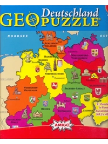 Geo Puzzle - Deutschland. 51 Teile