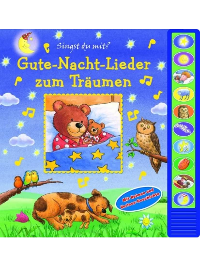 Gute-Nacht-Lieder zum Träumen - Vorlese-Pappbilderbuch mit 10 Melodien