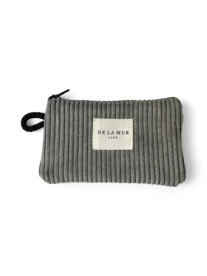 DE LA MUR small grey wallet 13 x 8 cm