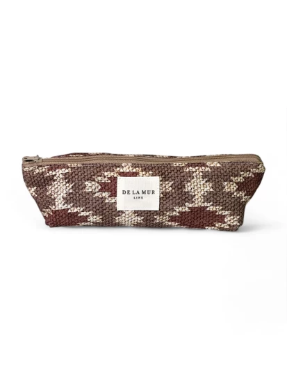 DE LA MUR glasses case brown