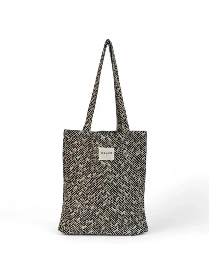 DE LA MUR tote bag brown 36 x 39 cm