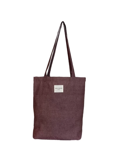 DE LA MUR tote bag burgundy 36 x 39 cm