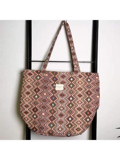 DE LA MUR shopper bag πολύχρωμη 50 x 39 cm