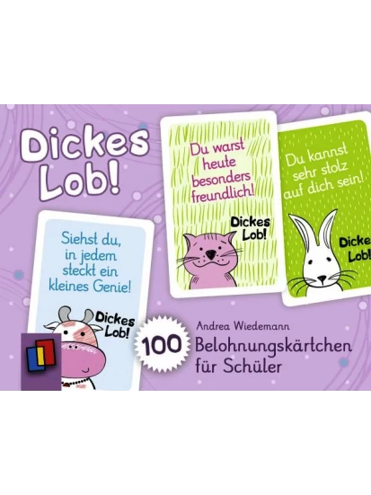 Dickes Lob! 100 Belohnungskärtchen für Schüler