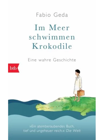 Im Meer schwimmen Krokodile