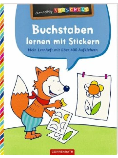 Buchstaben lernen mit Stickern