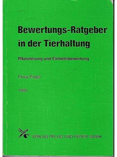 Bewertungs- Ratgeber in der Tierhaltung (antiquarisch)