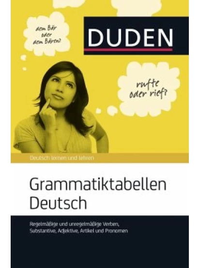 Grammatiktabellen Deutsch